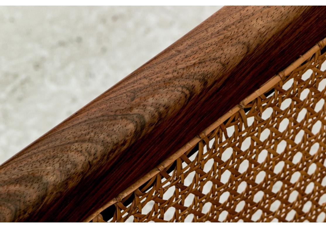 Bergère cannée avec siège en cuir de style Regency anglais en vente 3