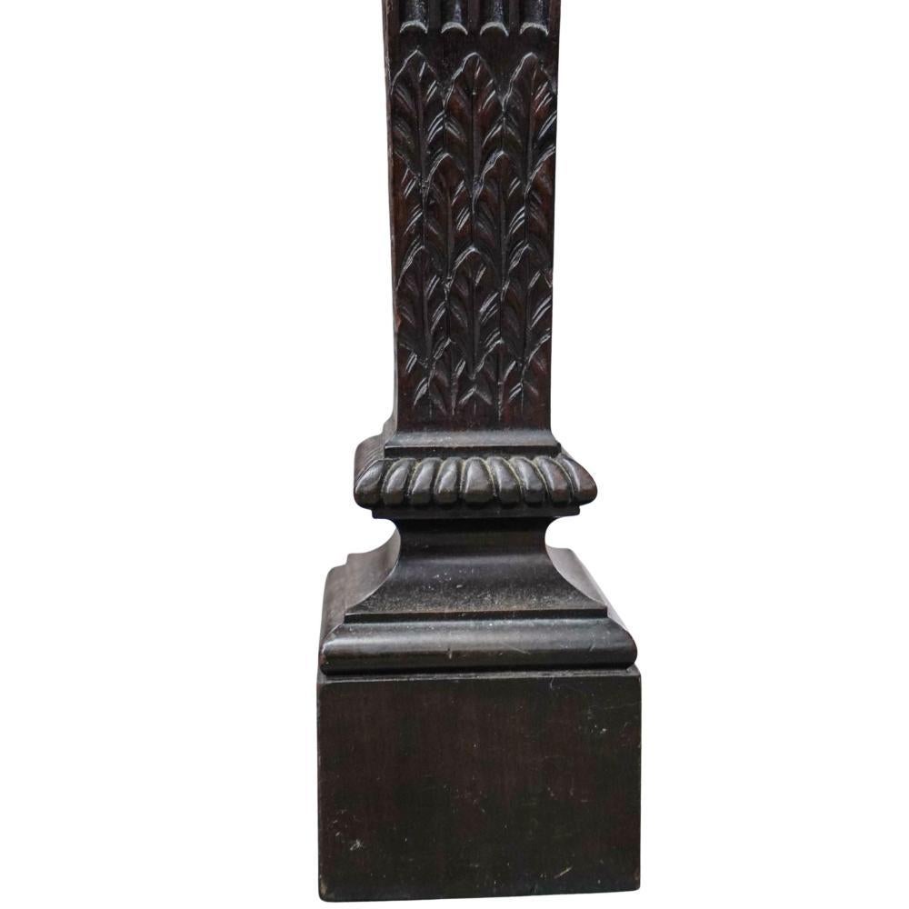 Mesa Consola de Servir de Caoba Tallada de Estilo Regencia Inglés en venta 11