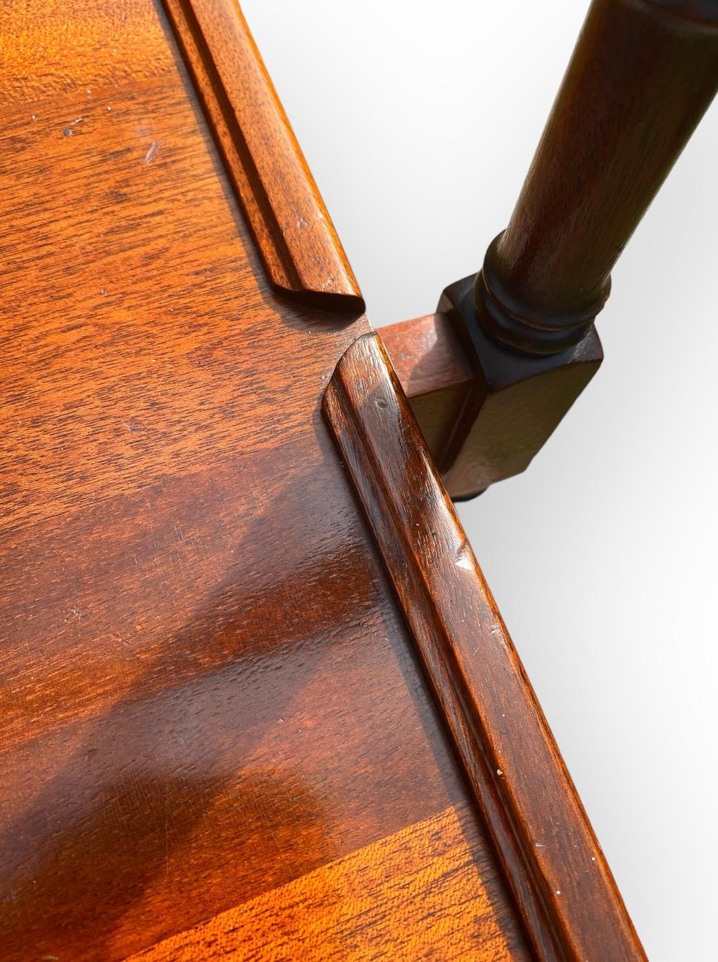 English Regency Style Carved Mahogany Flip Over Serving Table For Sale 5