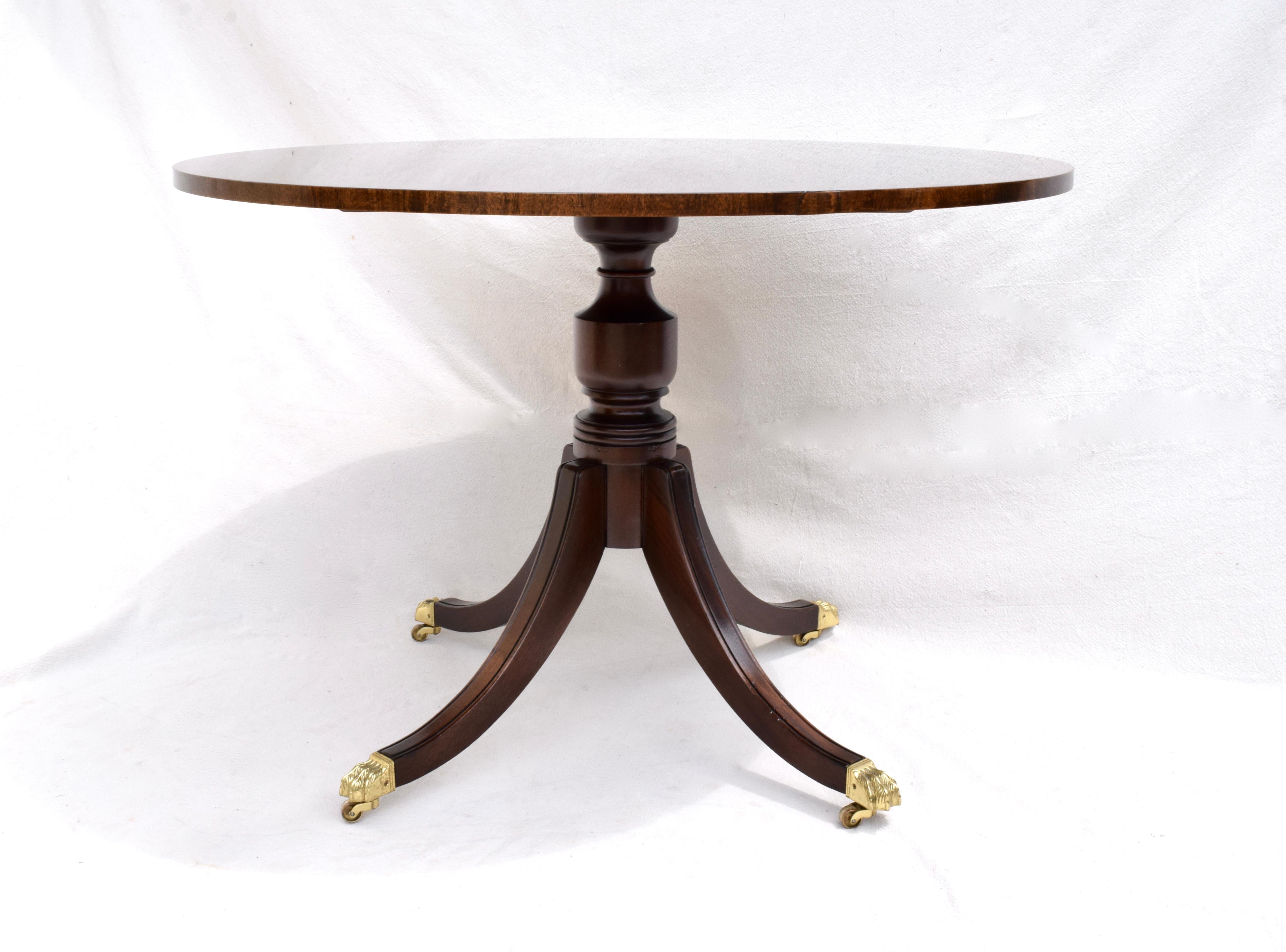 American English Regency Style Center Table by Baker Furniture