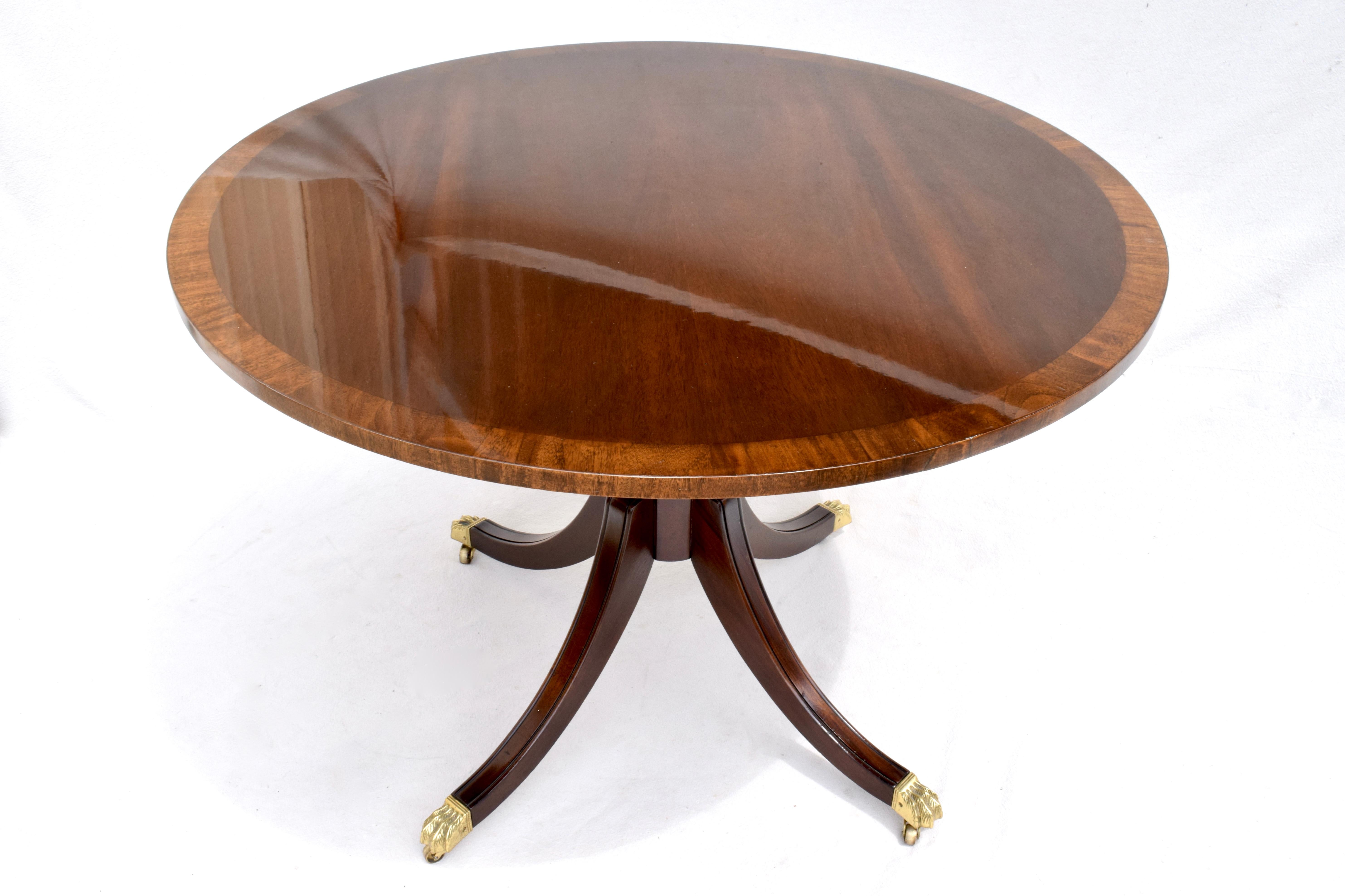 20th Century English Regency Style Center Table by Baker Furniture