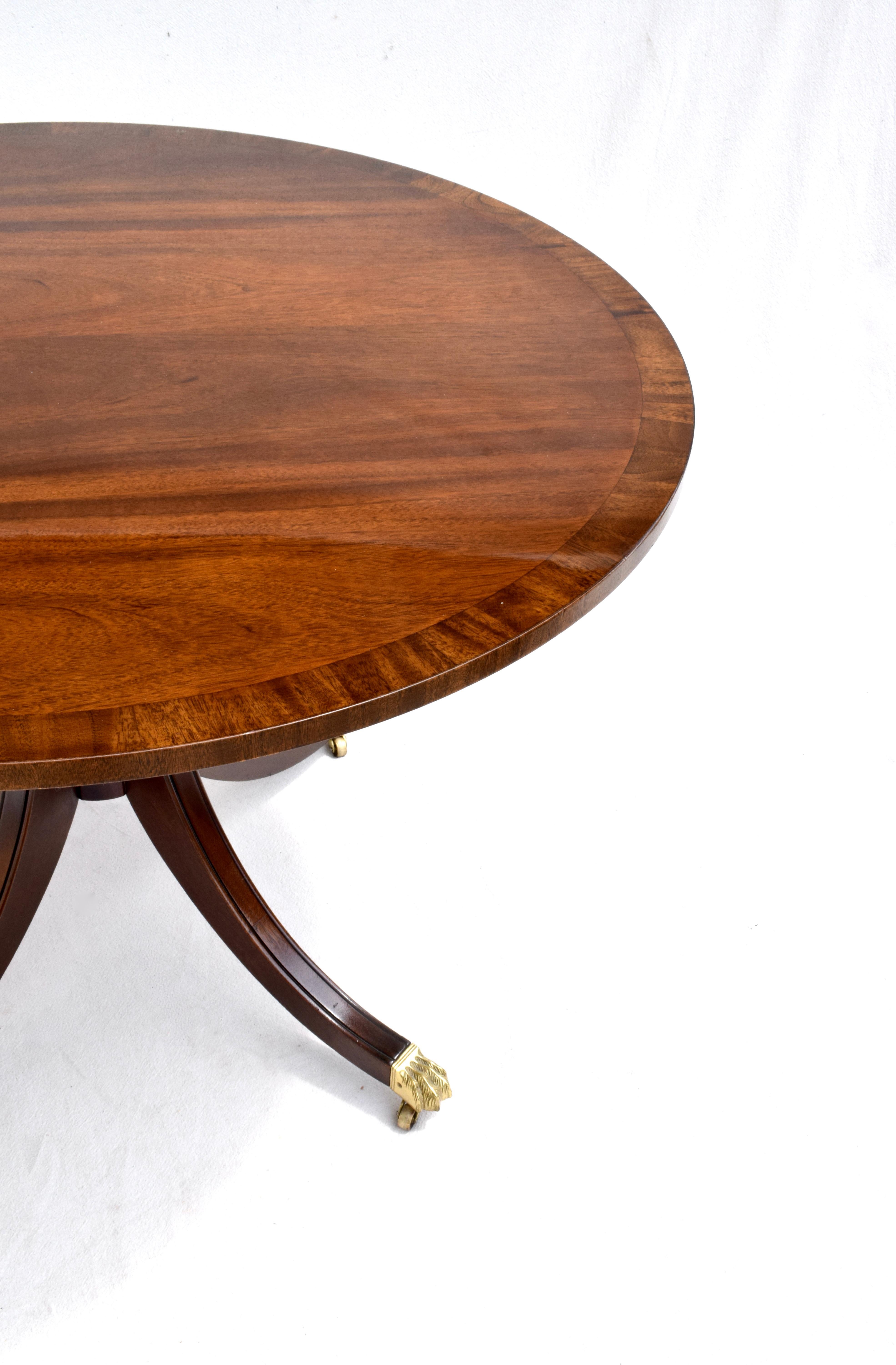 English Regency Style Center Table by Baker Furniture 2