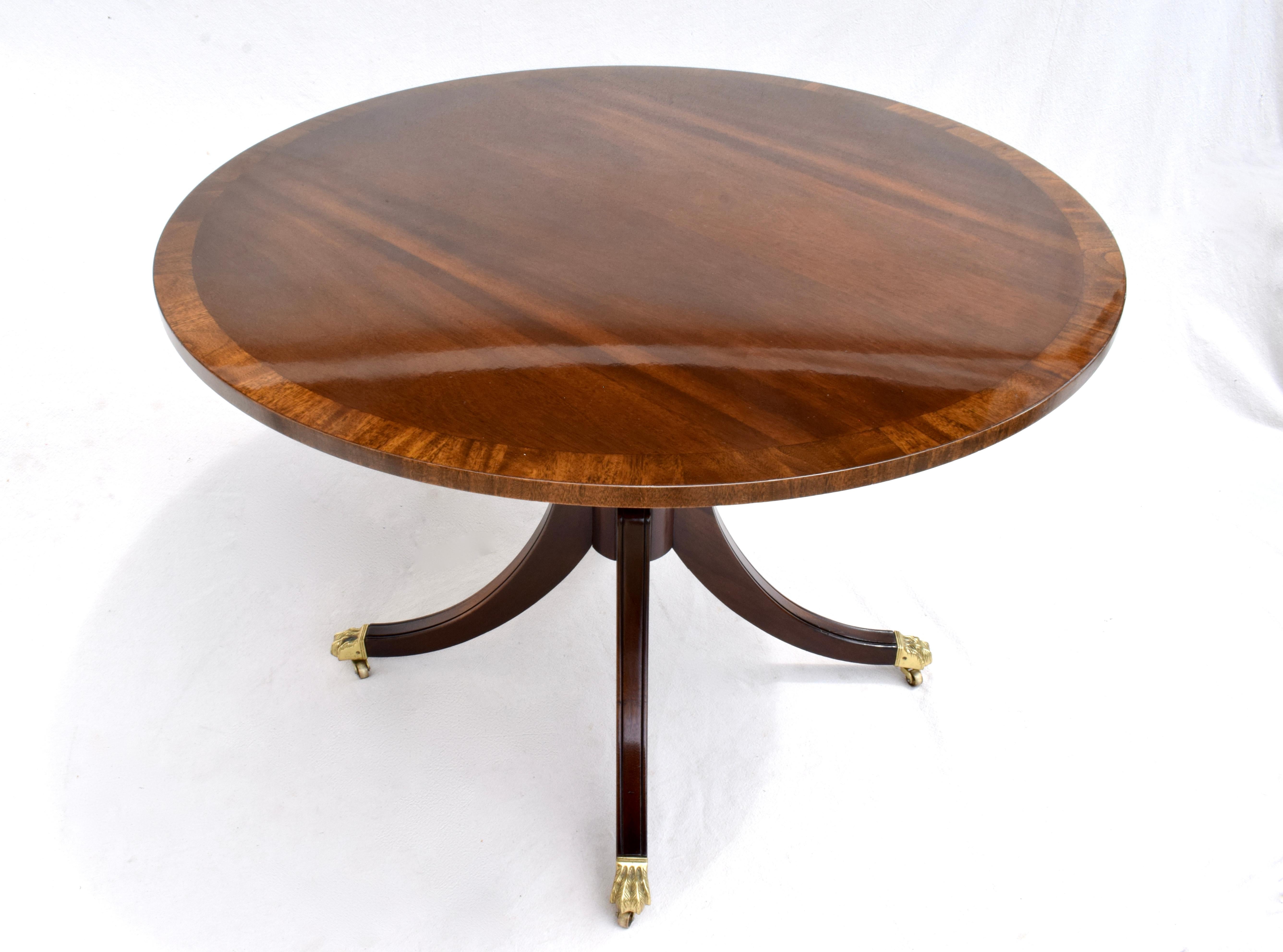 English Regency Style Center Table by Baker Furniture 3