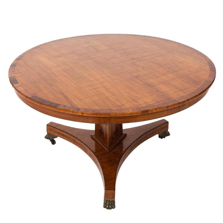 English Regency Style Center Table For Sale