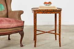 English Regency Style Center Table Speckled by Ira Yeager