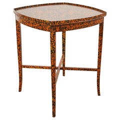 English Regency Style Center Table Speckled by Ira Yeager