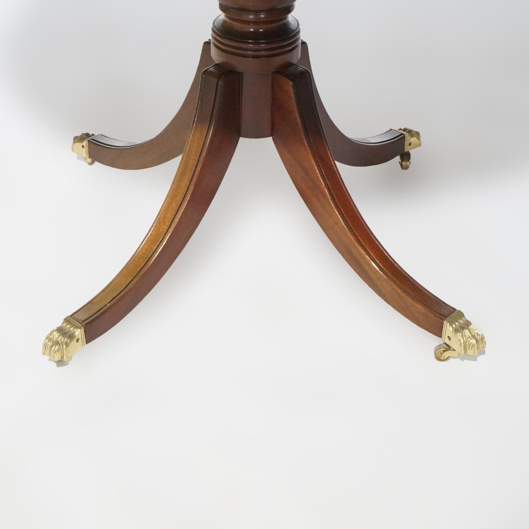 English Regency Style Century House Mahogany Banded Center Table, 20th Century For Sale 9