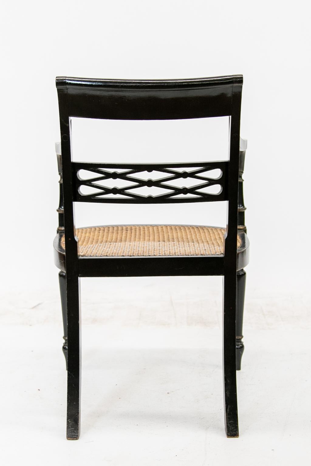 English Regency Style Chinoiserie Armchair 2