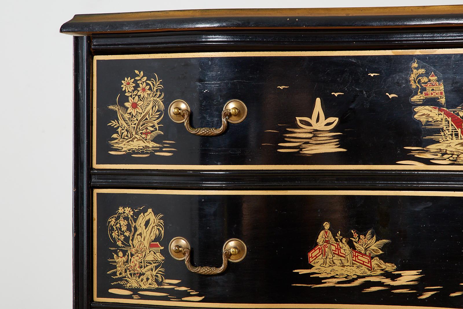 English Regency Style Chinoiserie Decorated Commode or Chest 4