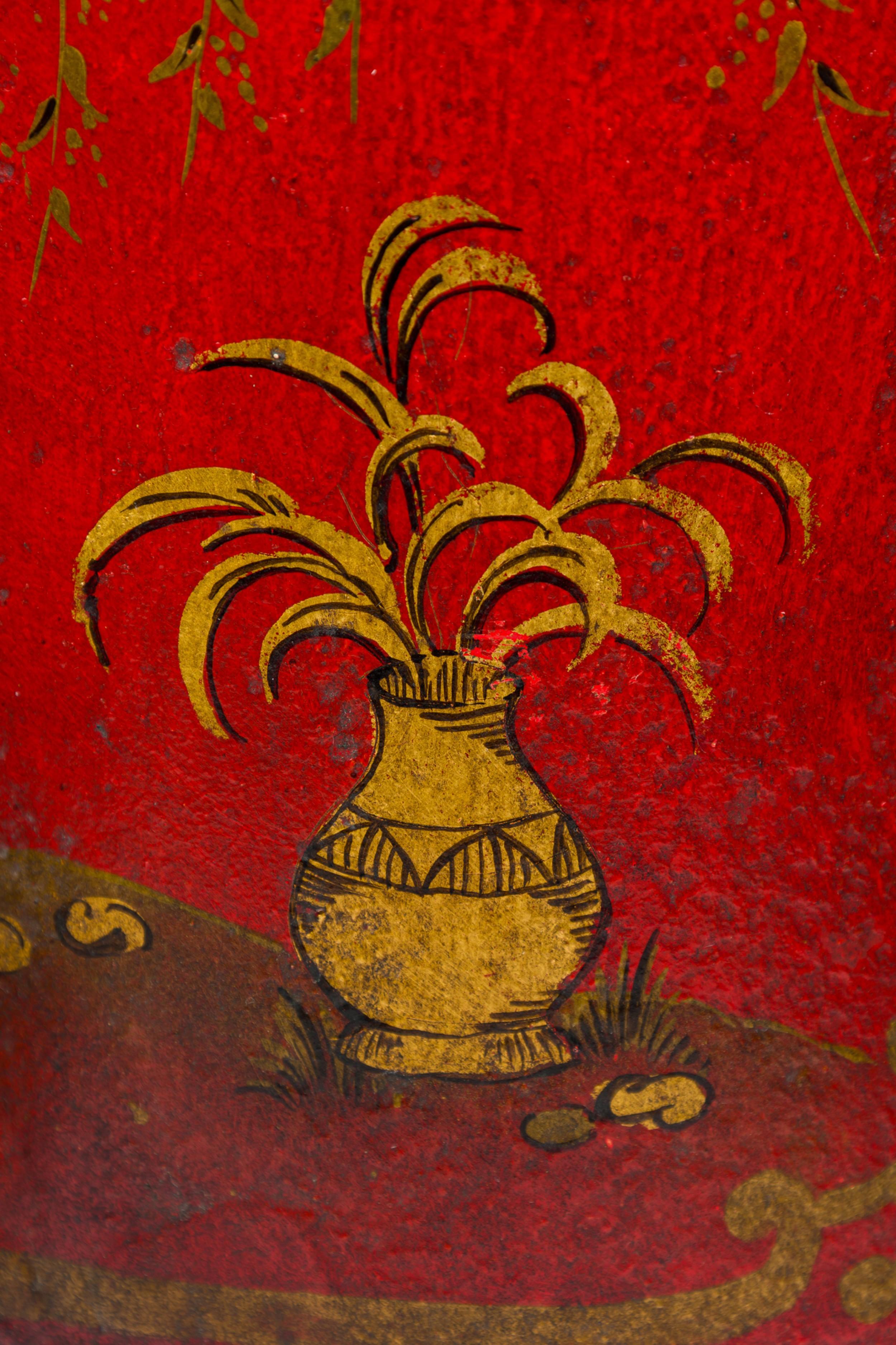Samovar Chinoiserie Estilo Regencia Inglés siglo XX en venta