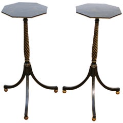 English Regency Style Chinoiserie Side Tables