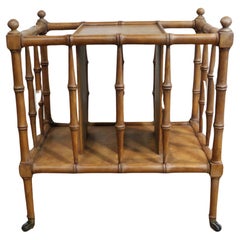 Faux Bamboo Burl Wood Canterbury, 1960's