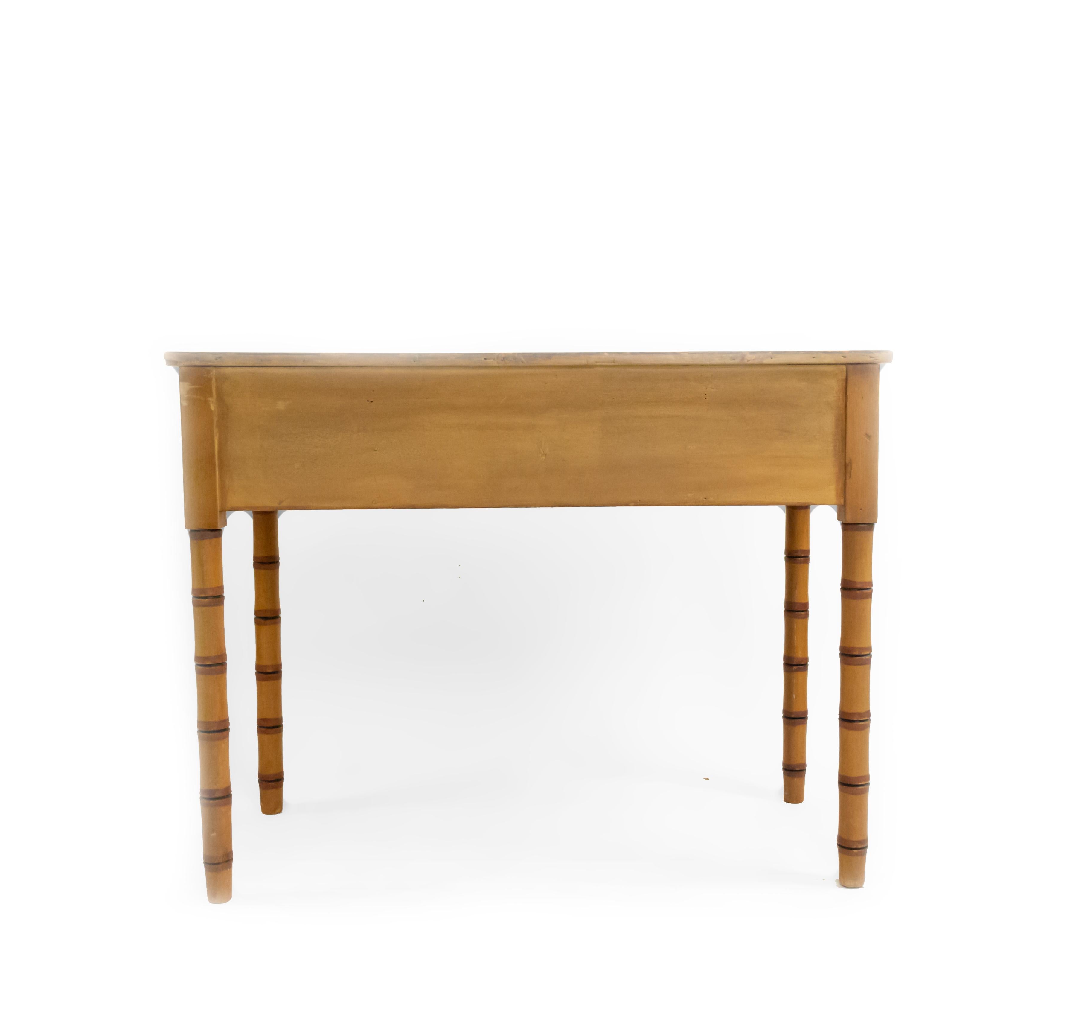 English Regency Style Faux Bamboo Desk 1