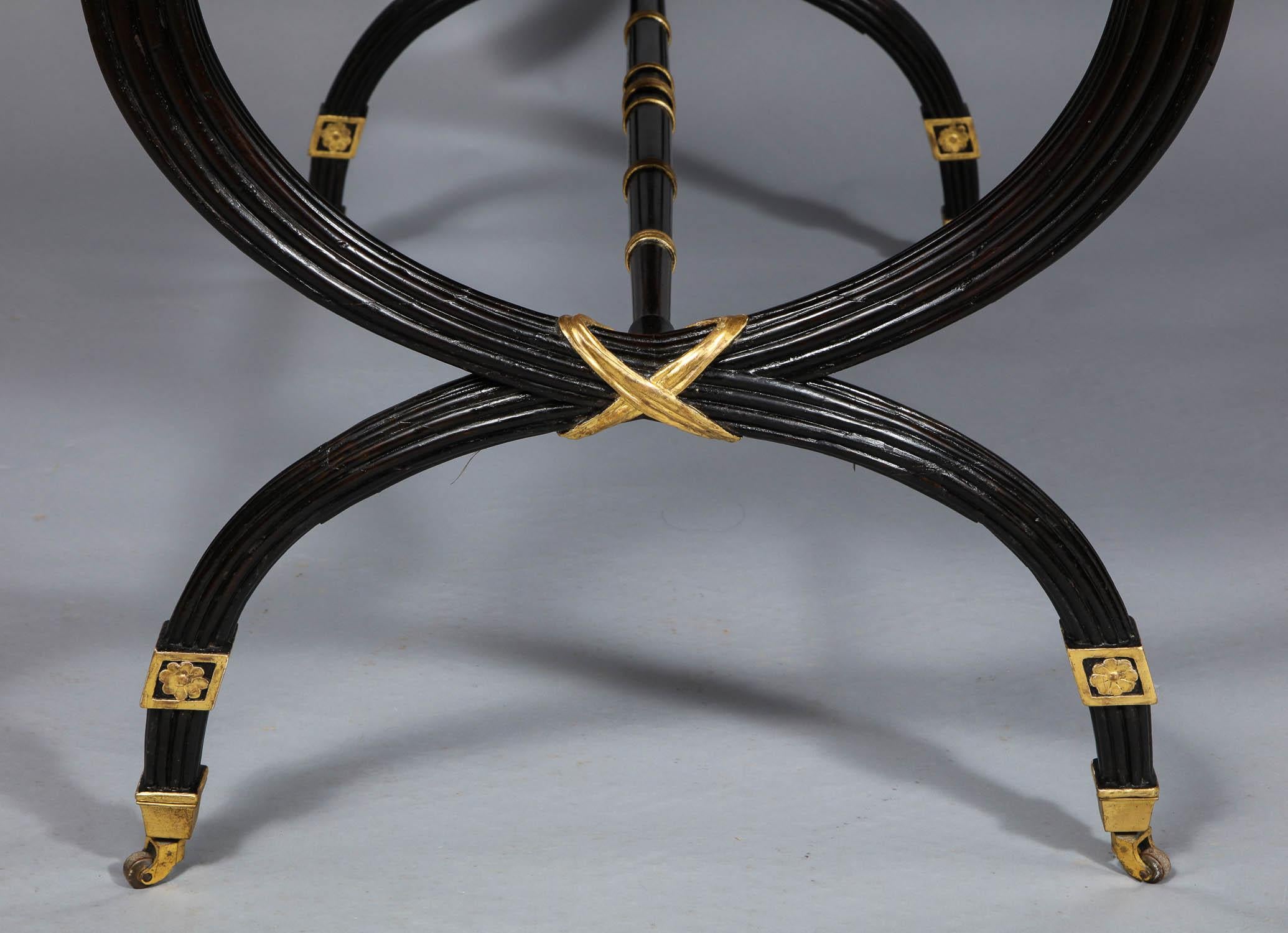 English Regency Style Flap Top Table 4