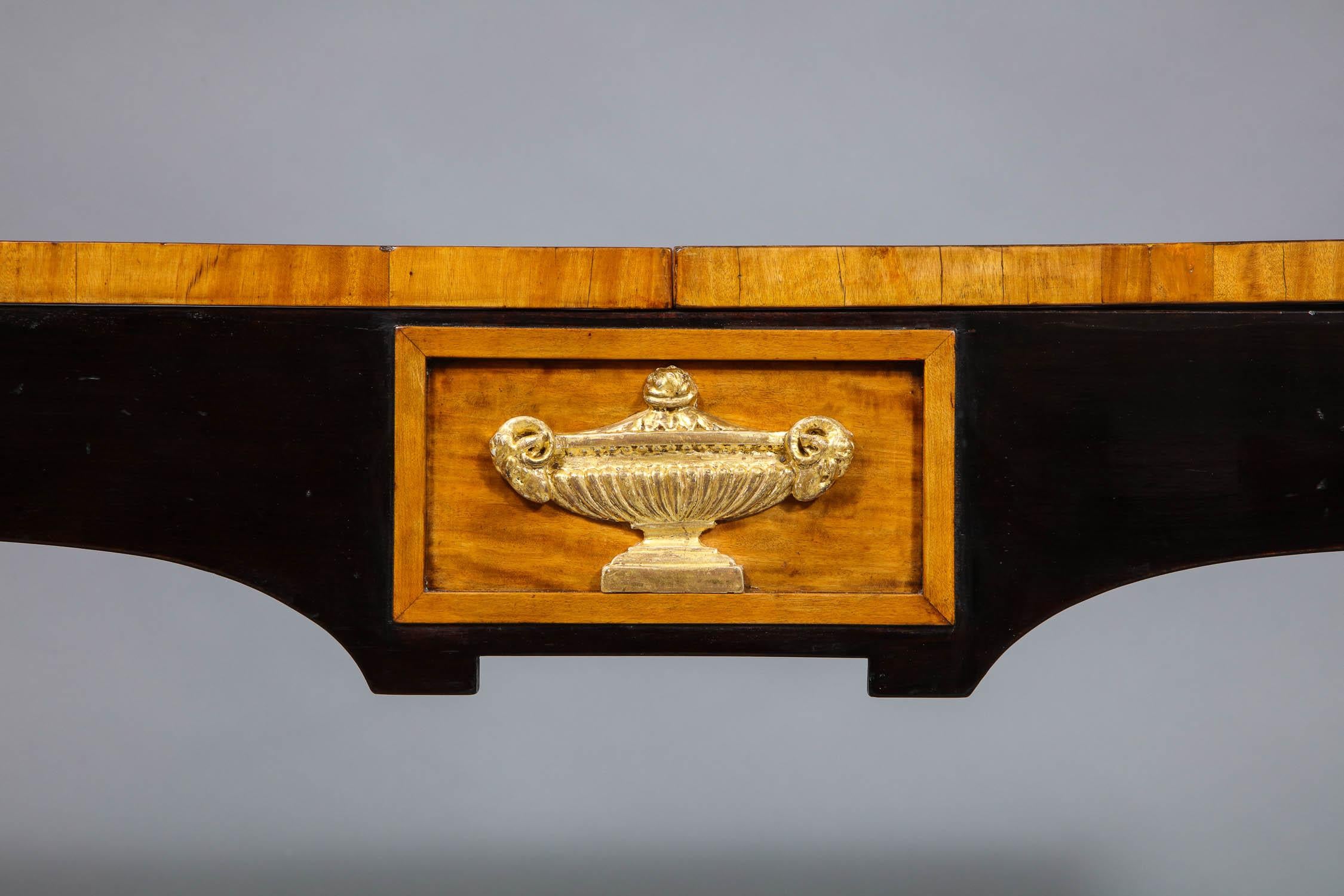 Satinwood English Regency Style Flap Top Table