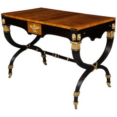 Used English Regency Style Flap Top Table