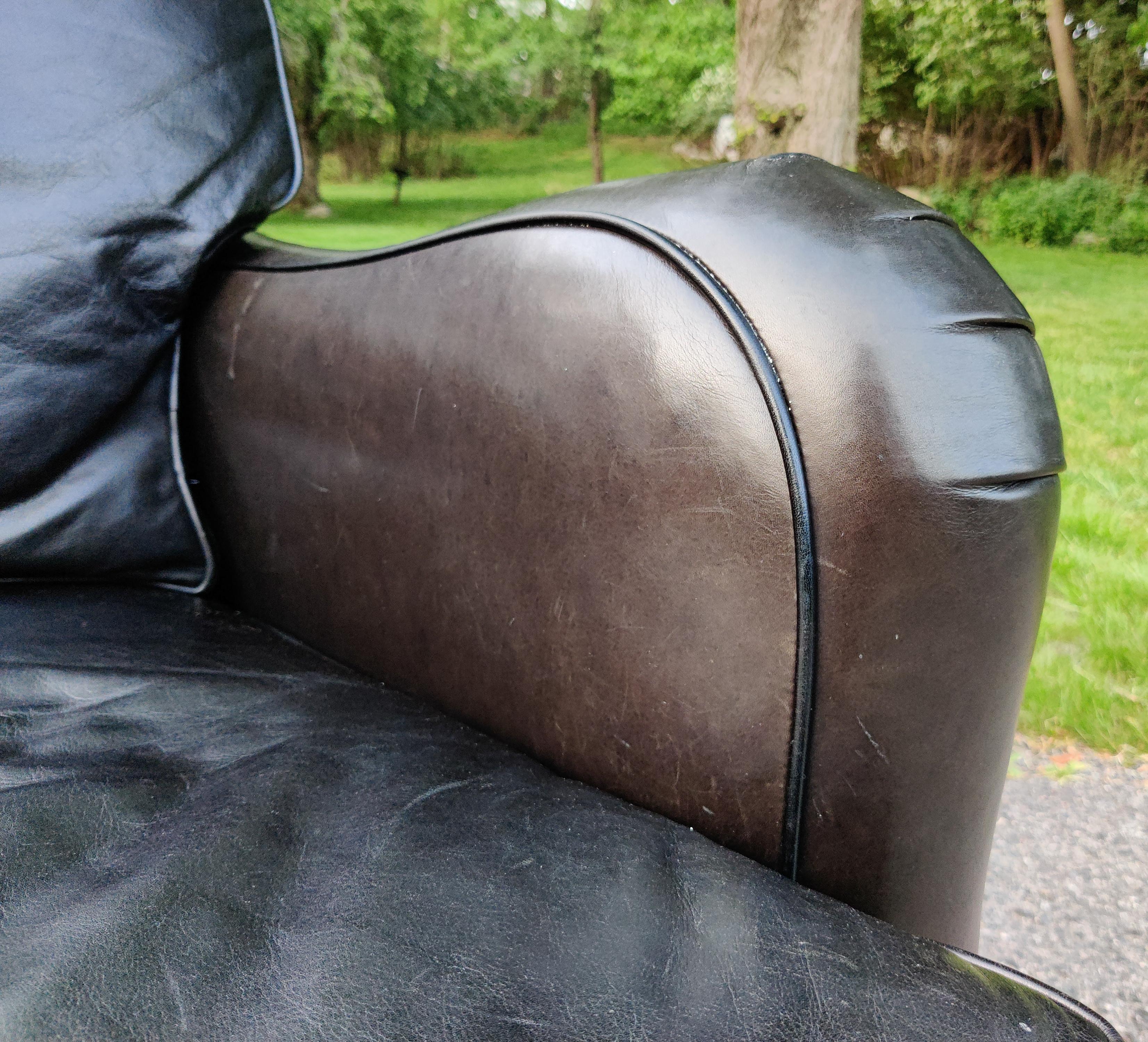 English Regency Style Hartwell Espresso Color Leather Sofa Wesley Hall