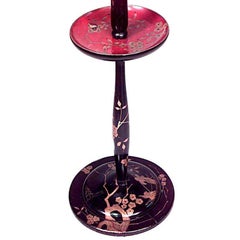 English Regency Style Lacquered Tiered Floor Lamp