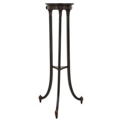 English Regency Style Lion Mask Tripod Pedestal