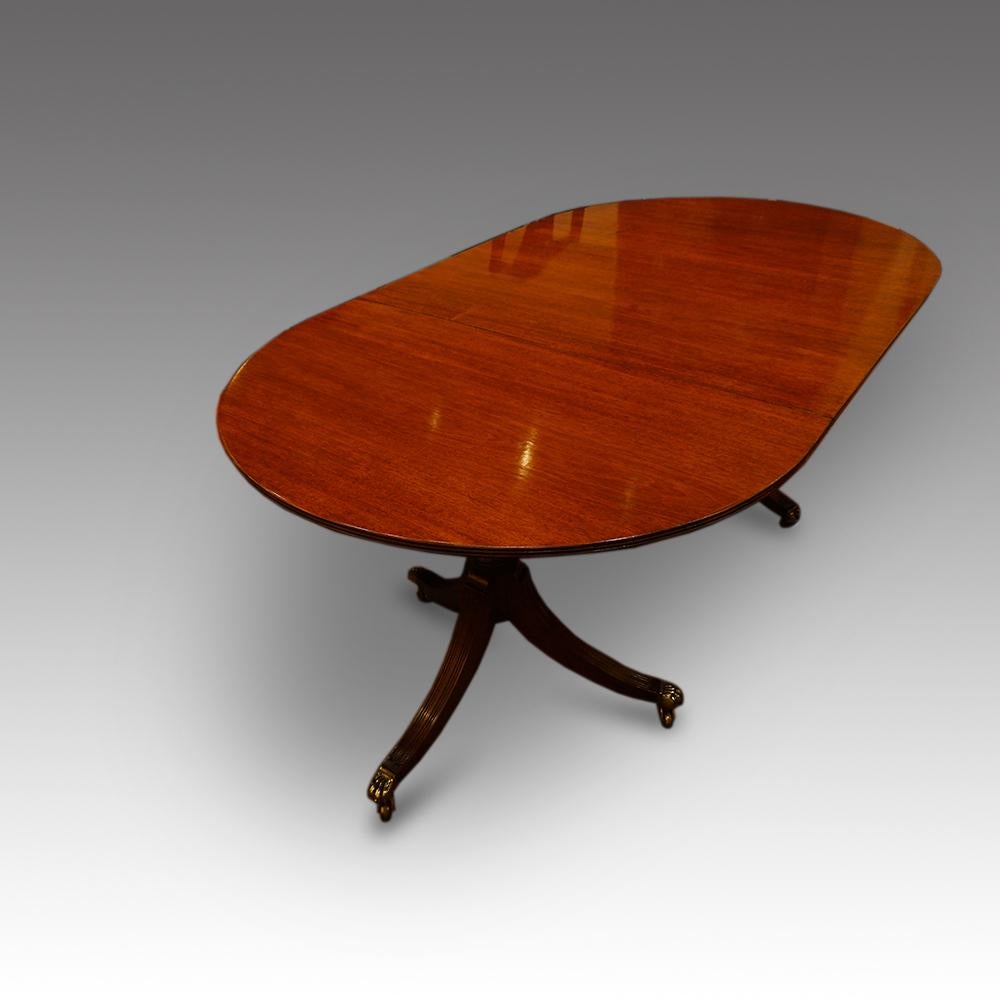regency mahogany dining table