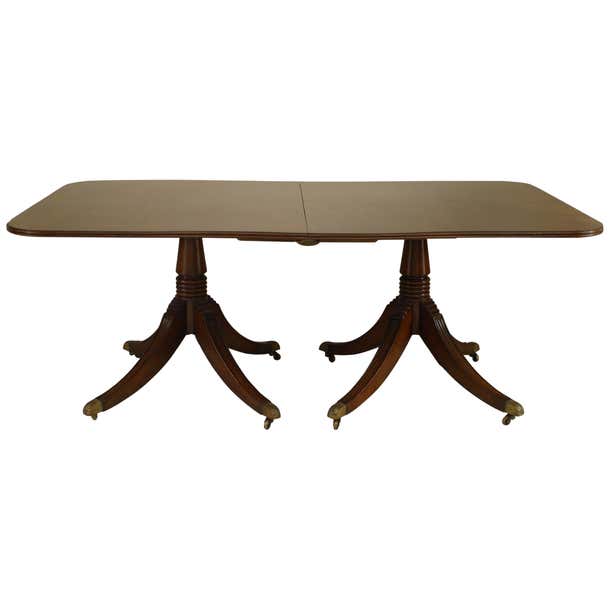 Regency Dining Table English Regency Style Mahogany Dining Table For Sale at 1stDibs