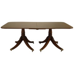 English Regency Style Mahogany Dining Table