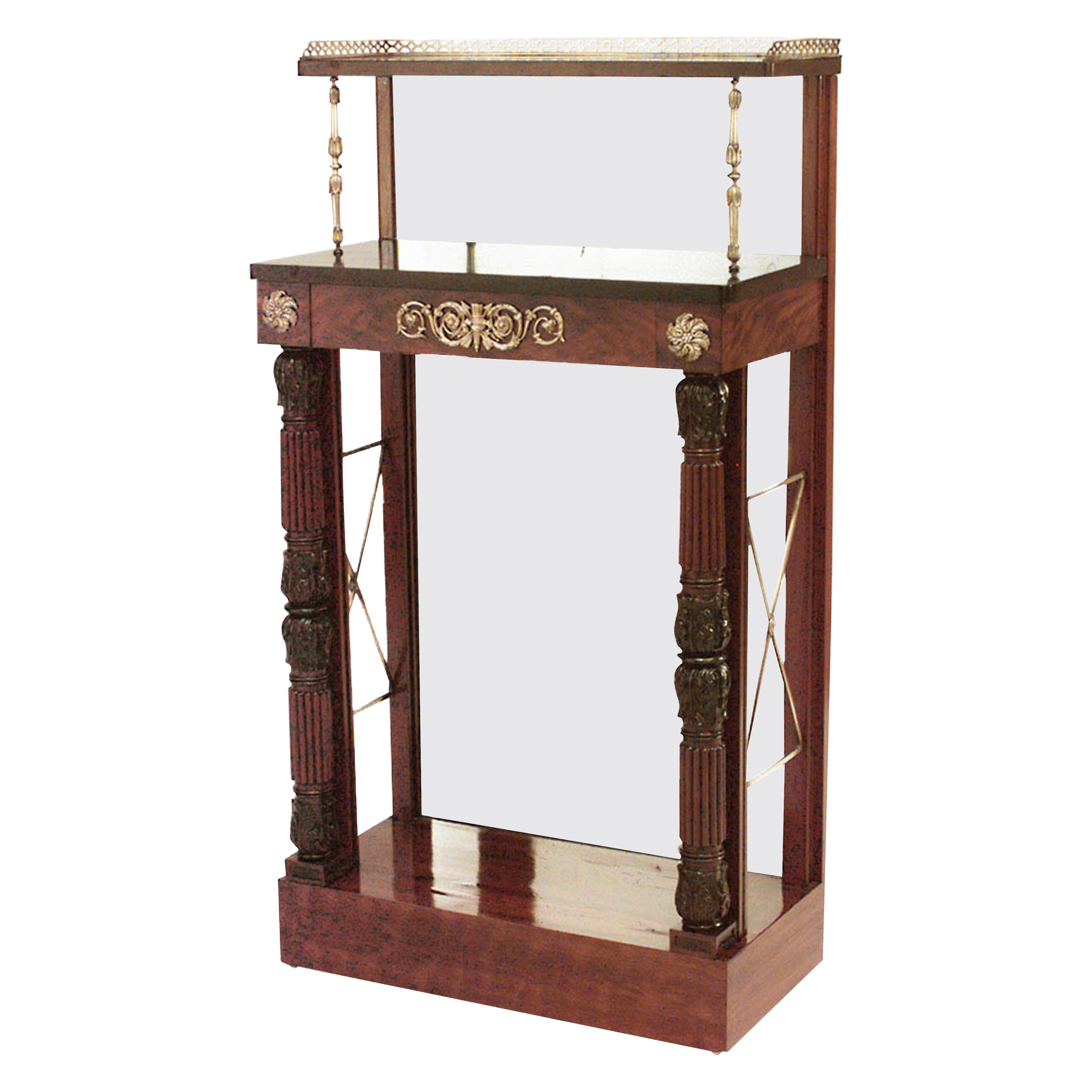 English Regency Style Mahogany Étagère For Sale