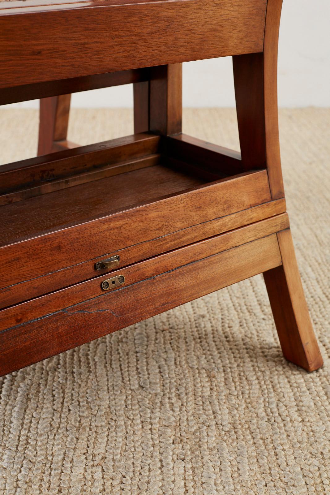 English Regency Style Mahogany Metamorphic Library Step Chair 1