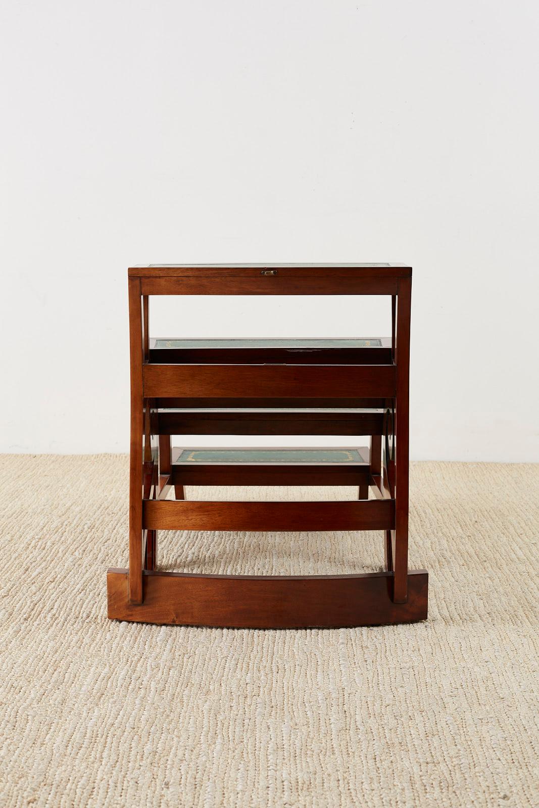 English Regency Style Mahogany Metamorphic Library Step Chair 8