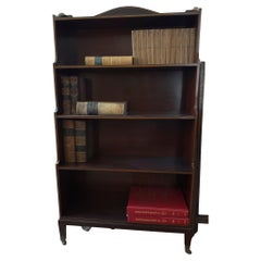 English Regency Style Mahogany Waterfall Bookcase ( Edwardian )