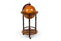 English Regency Style Novelty Mounted Globe Bar