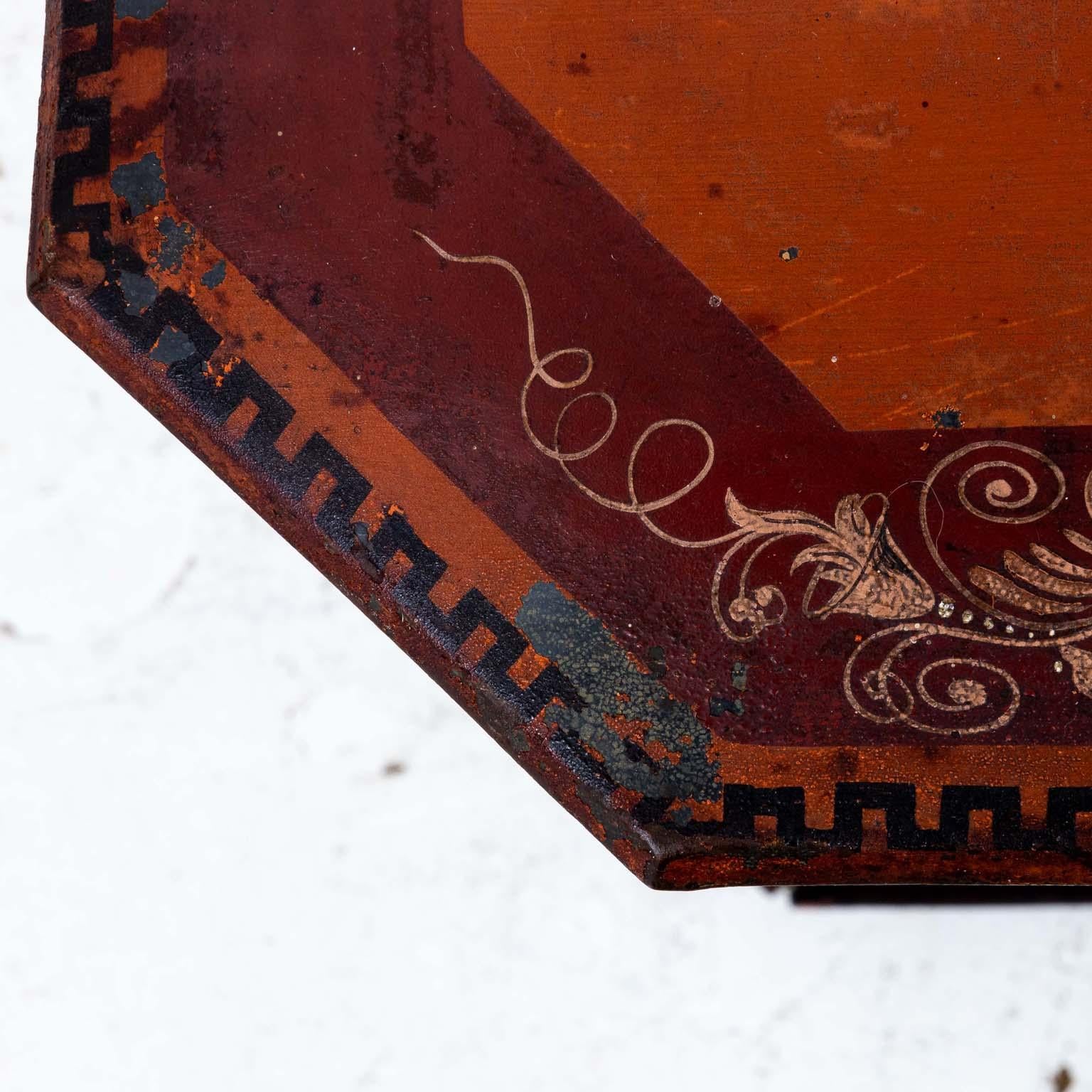 English Regency Style Painted Tole Coal Hod For Sale 3