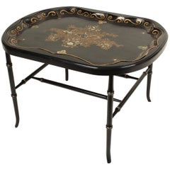 English Regency Style Papier Mâché Tray Table