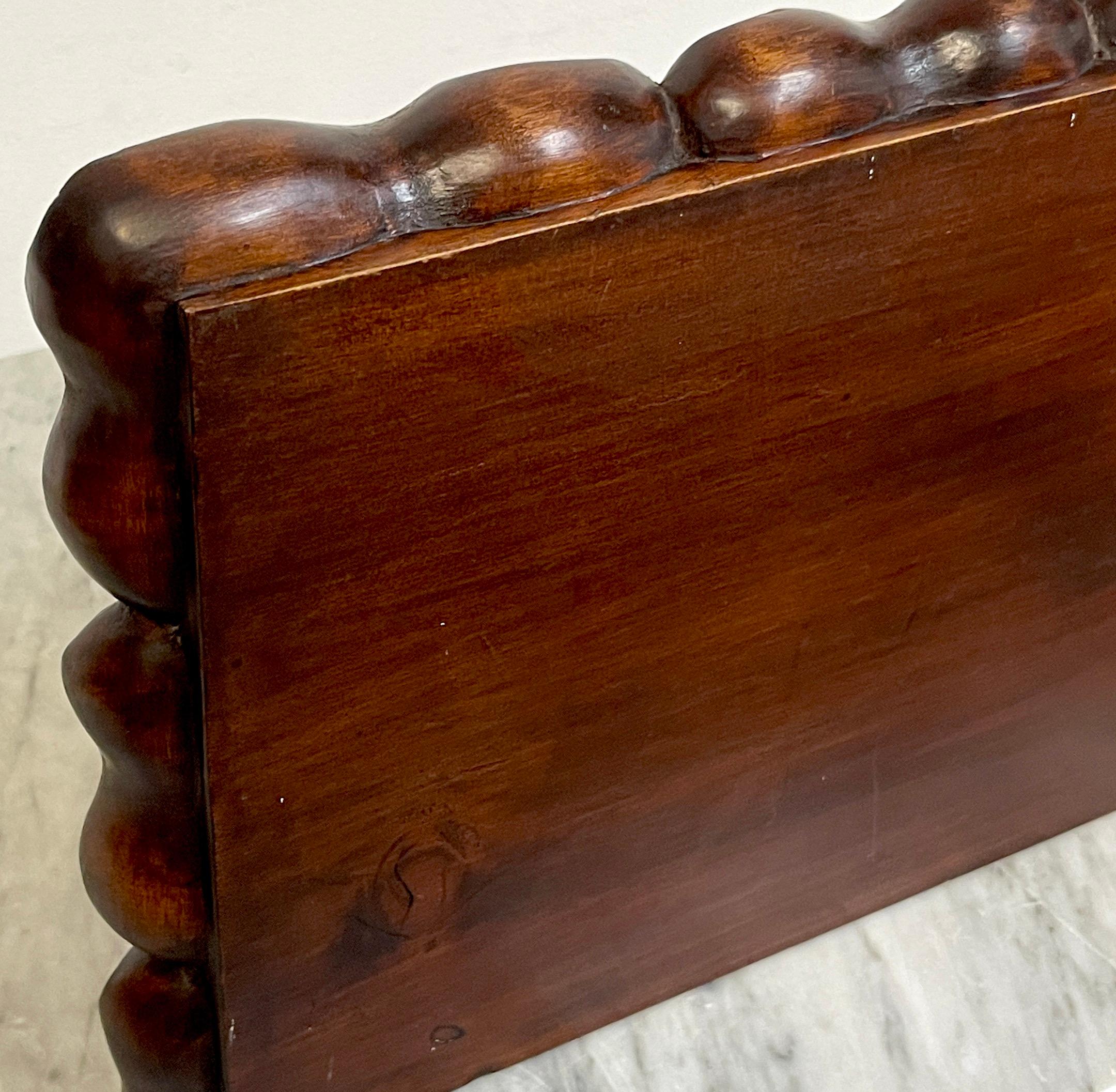 English Regency Style Plum Pudding Hardwood Wall Bracket/ Shelf For Sale 5
