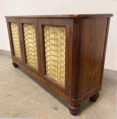 English Regency Style Rosewood Breakfront Sideboard / Credenza