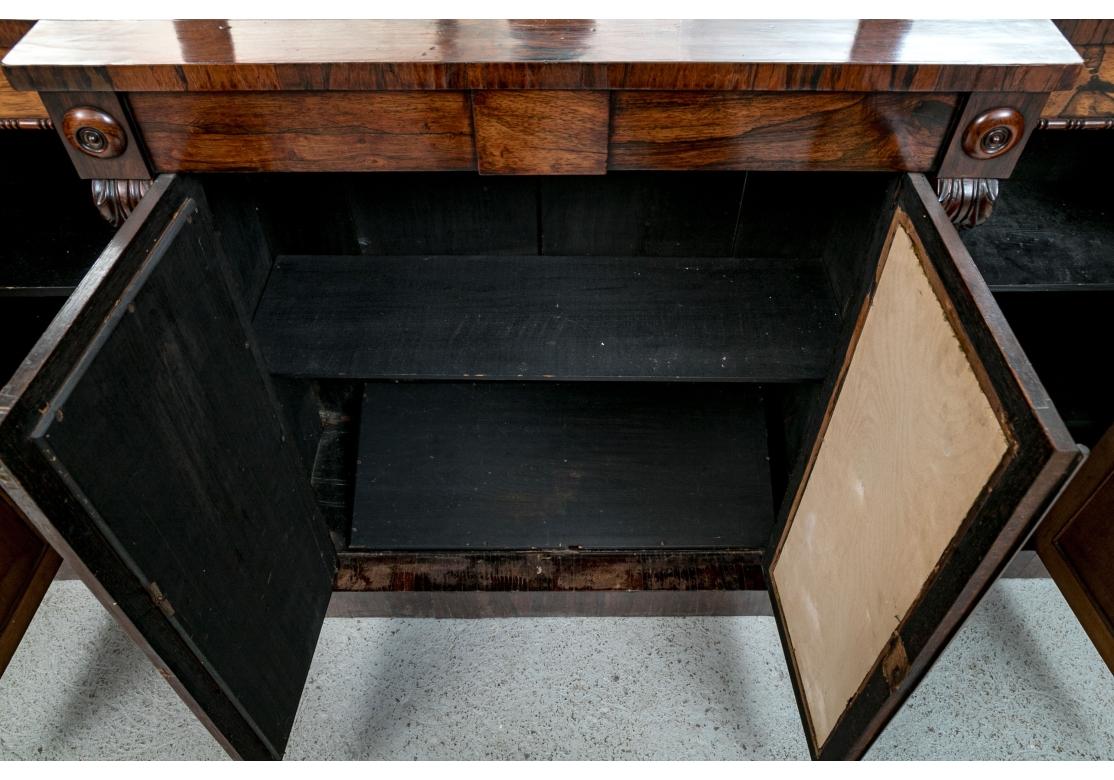 English Regency Style Rosewood Chiffonier With Mirrored Back For Sale 2
