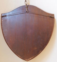 English Regency Style Shield Shape Mahogany Mirror