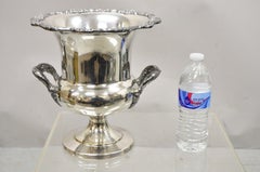 English Regency Style Silver Plate Trophy Cup Urn Champagne Wine Chiller