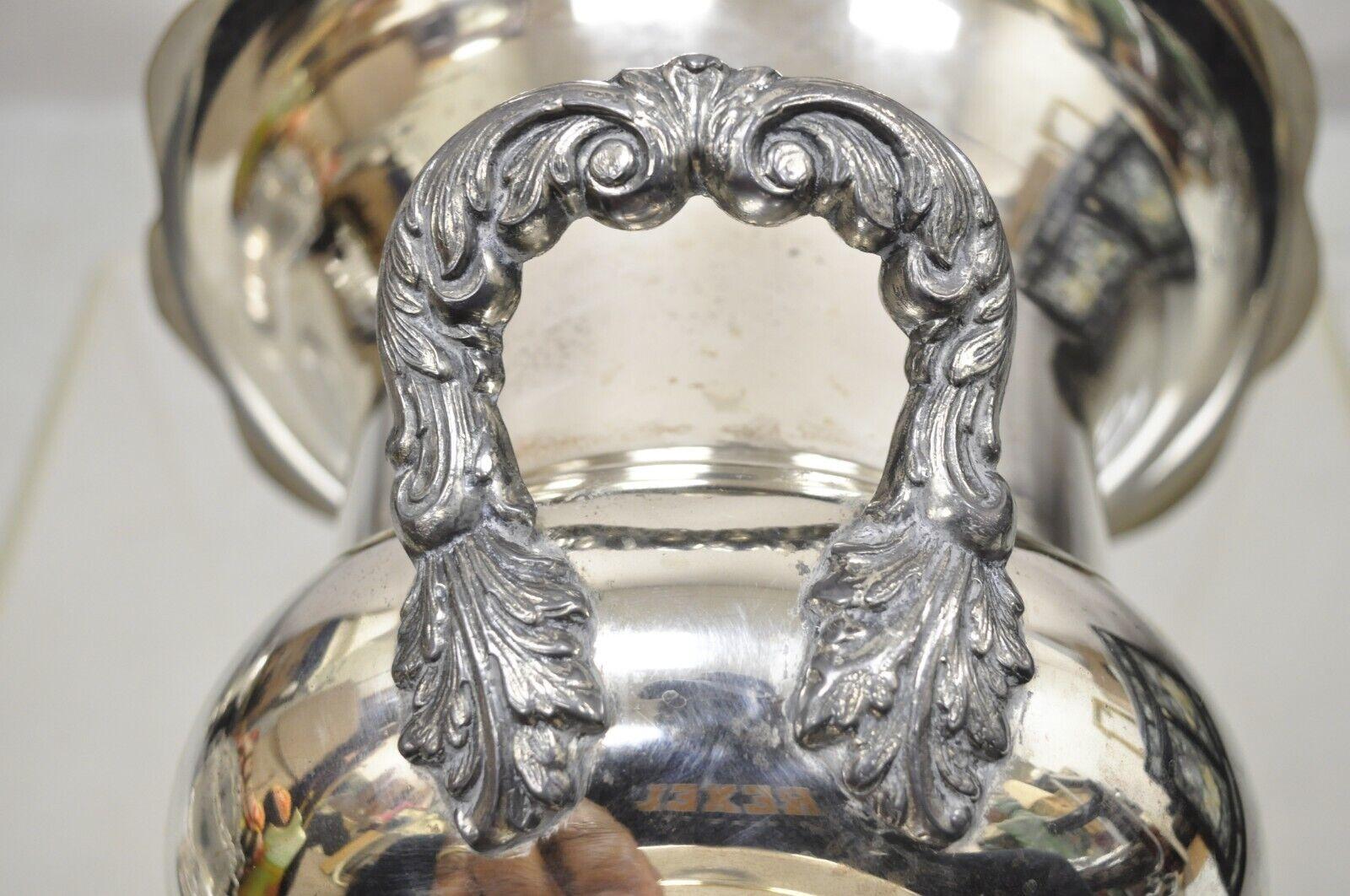 English Regency Style Silver Plate Trophy Cup Urn Champagne Wine Chiller In Good Condition In Philadelphia, PA