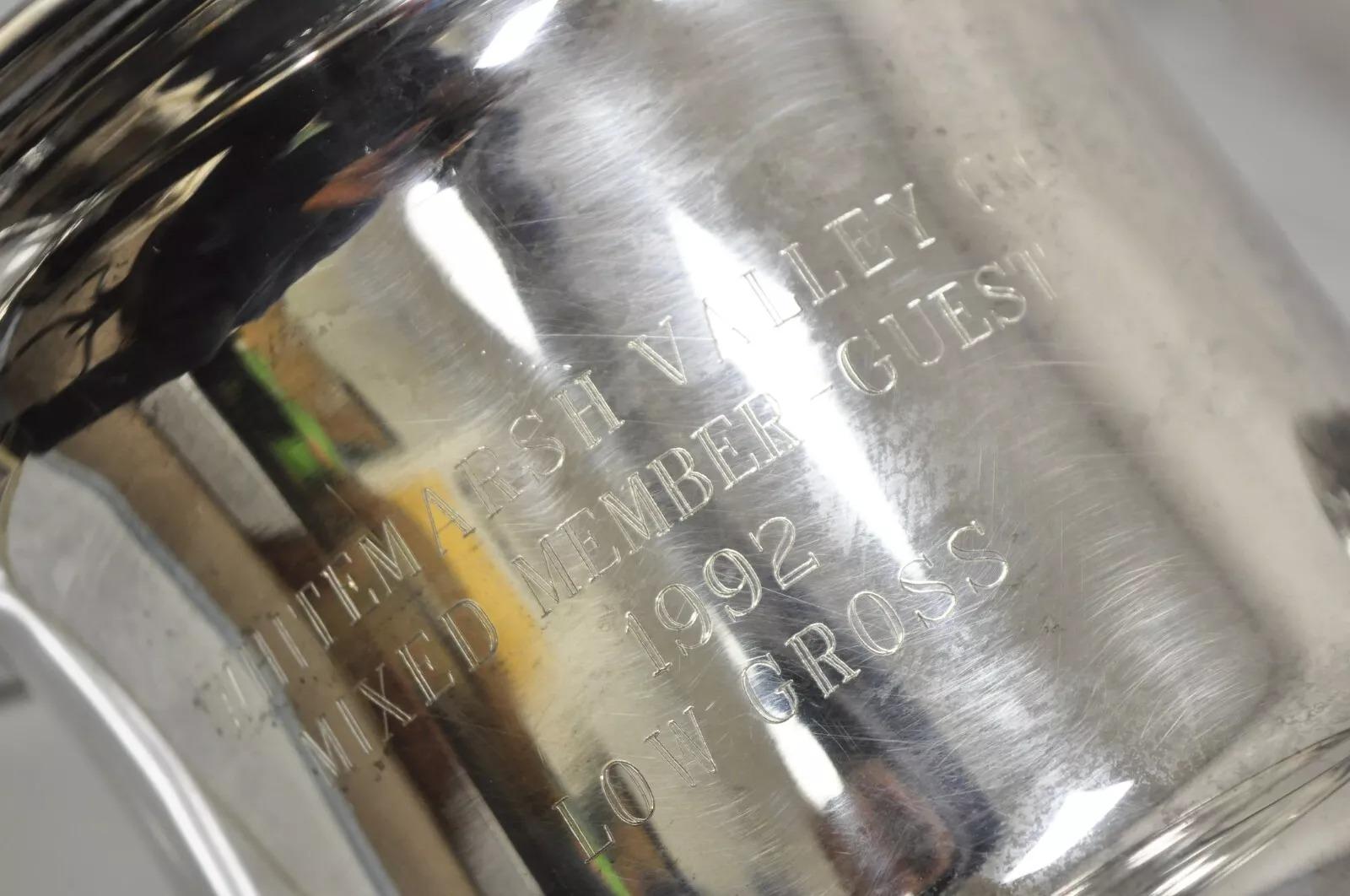 English Regency Style Silver Plated Engraved Champagne Chiller Ice Bucket For Sale 5