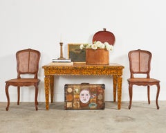 Mesa de biblioteca moteada estilo Regencia inglesa de Ira Yeager