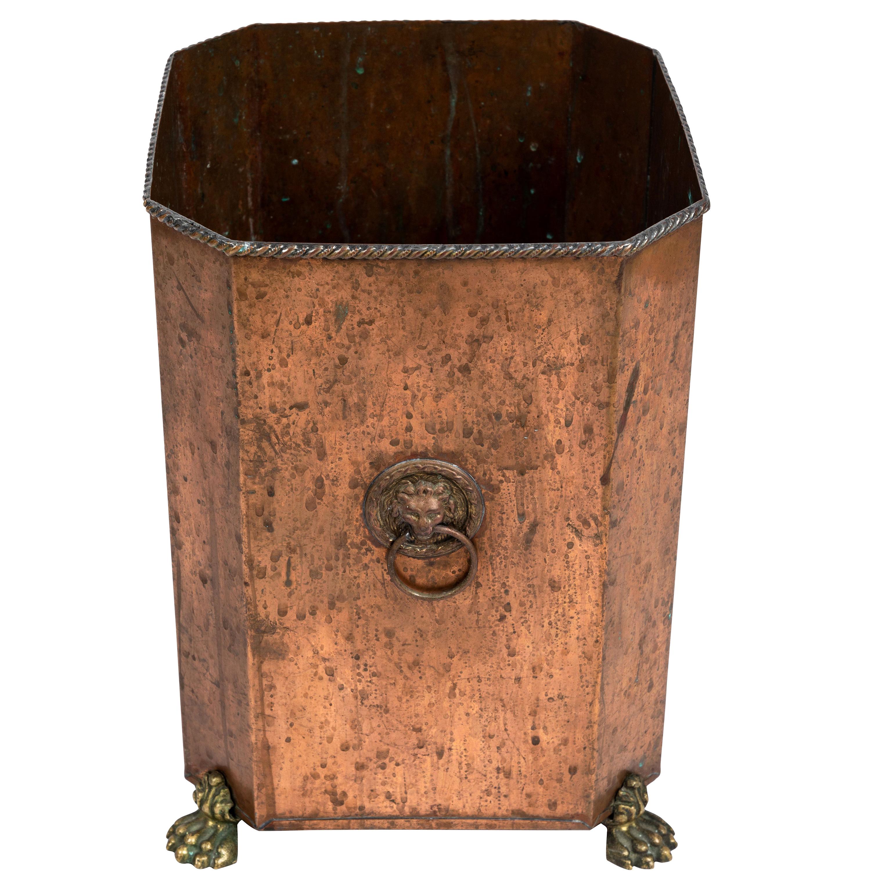 English Regency Style Wastebasket