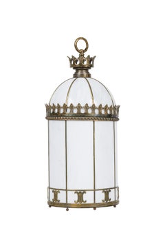 English Regency Style White Lantern