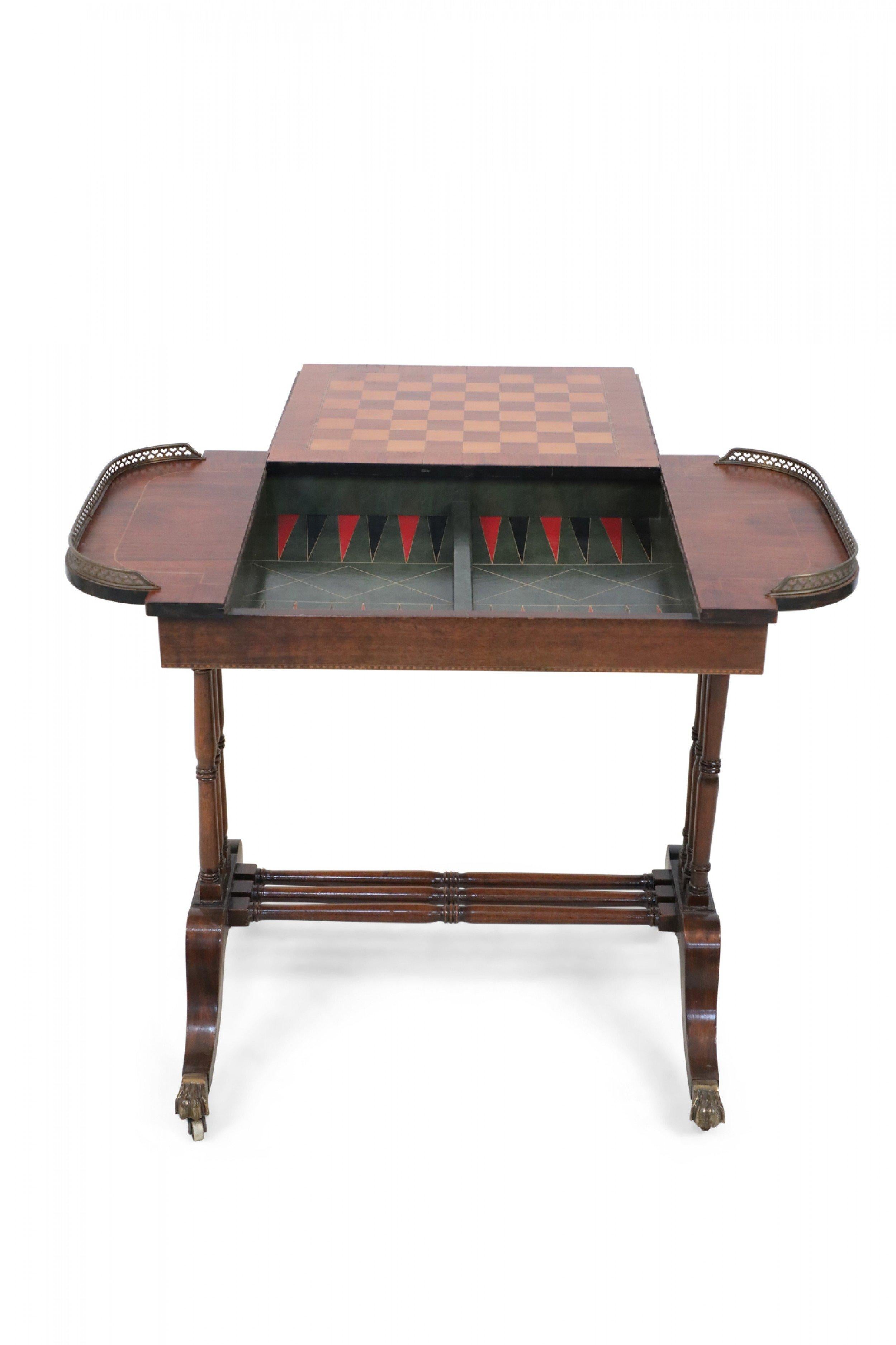 English Regency Style Wooden Game Table For Sale 5