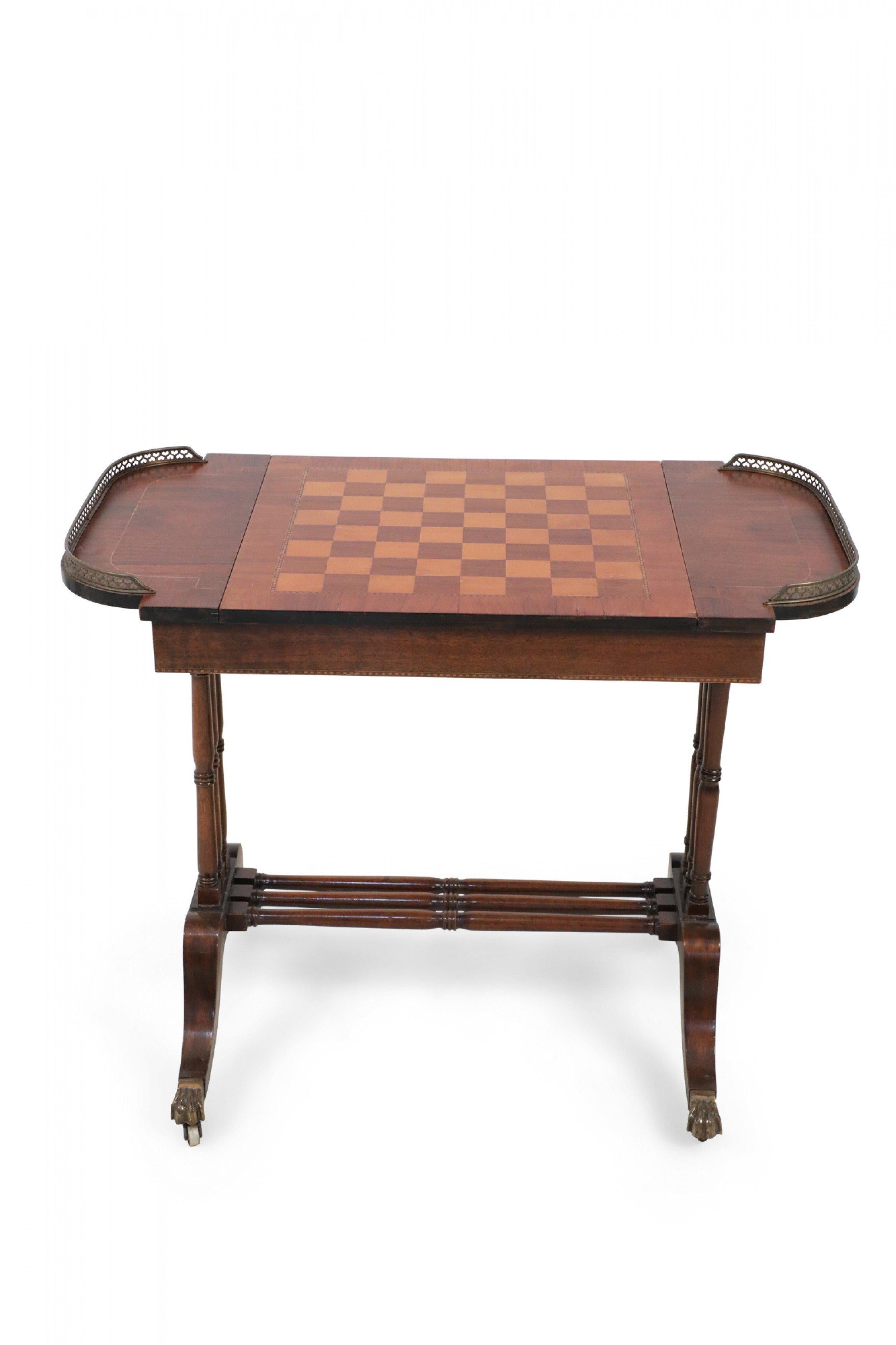 English Regency Style Wooden Game Table For Sale 6
