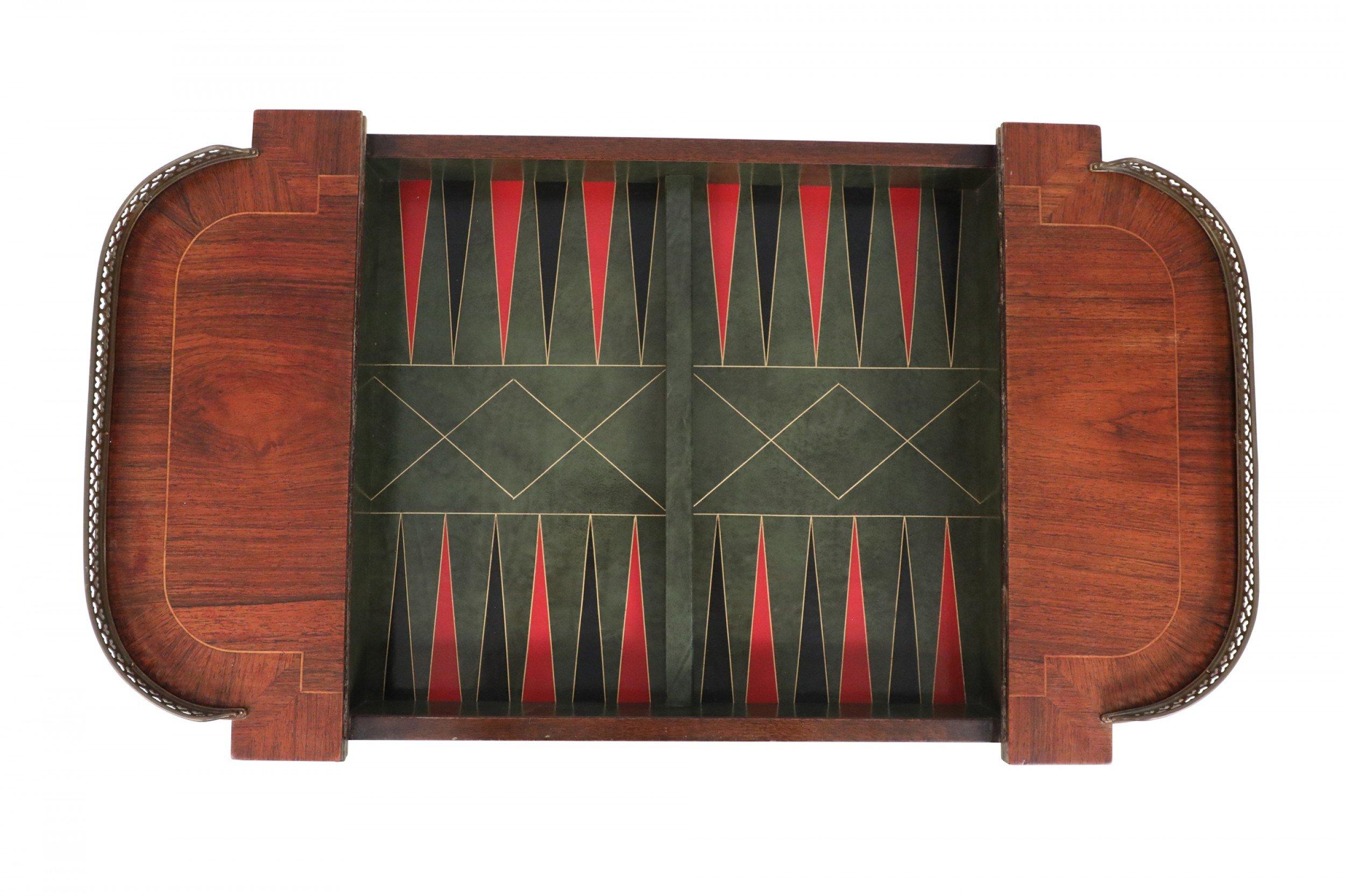 English Regency Style Wooden Game Table For Sale 7