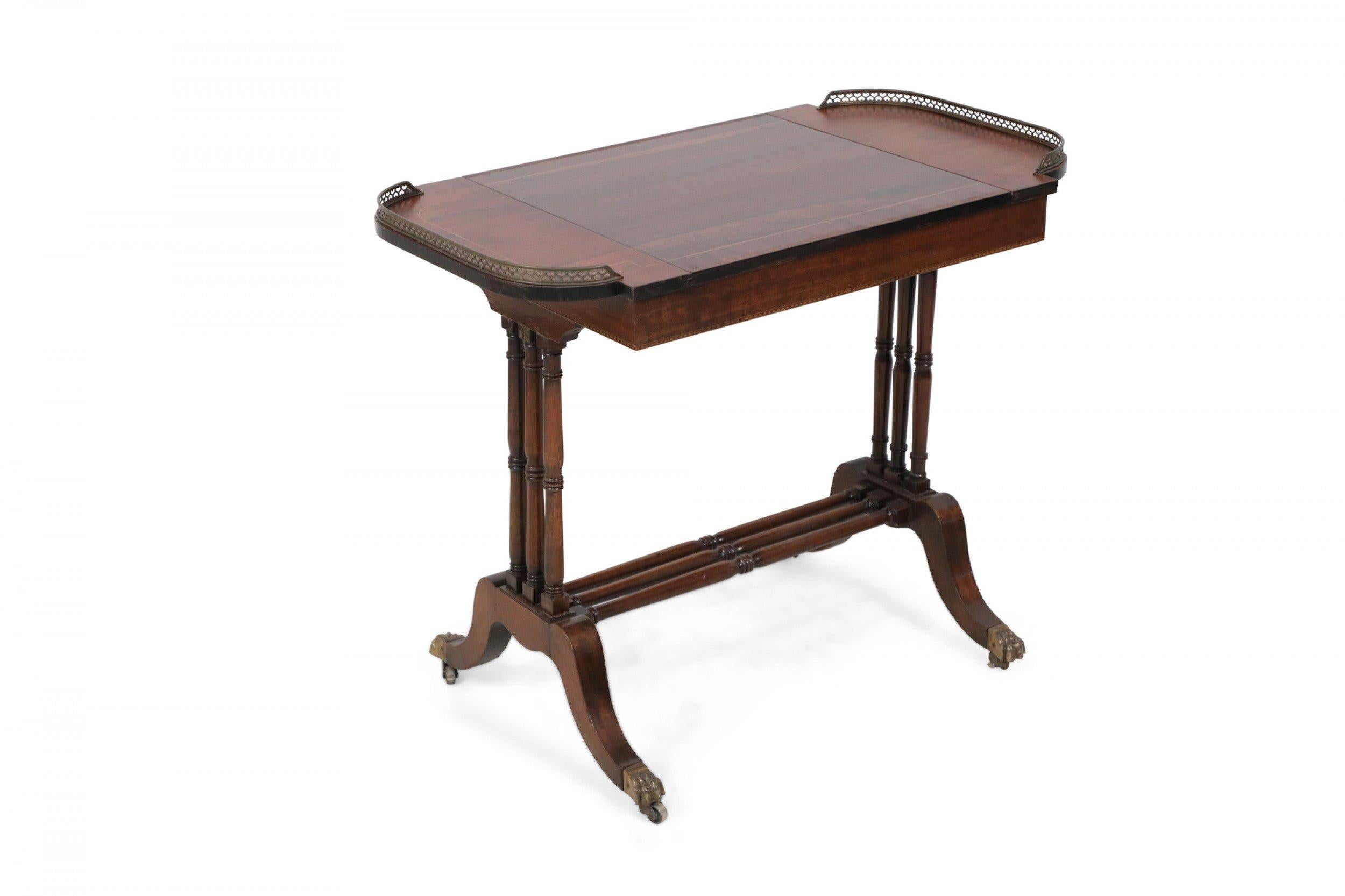 English Regency Style Wooden Game Table For Sale 2