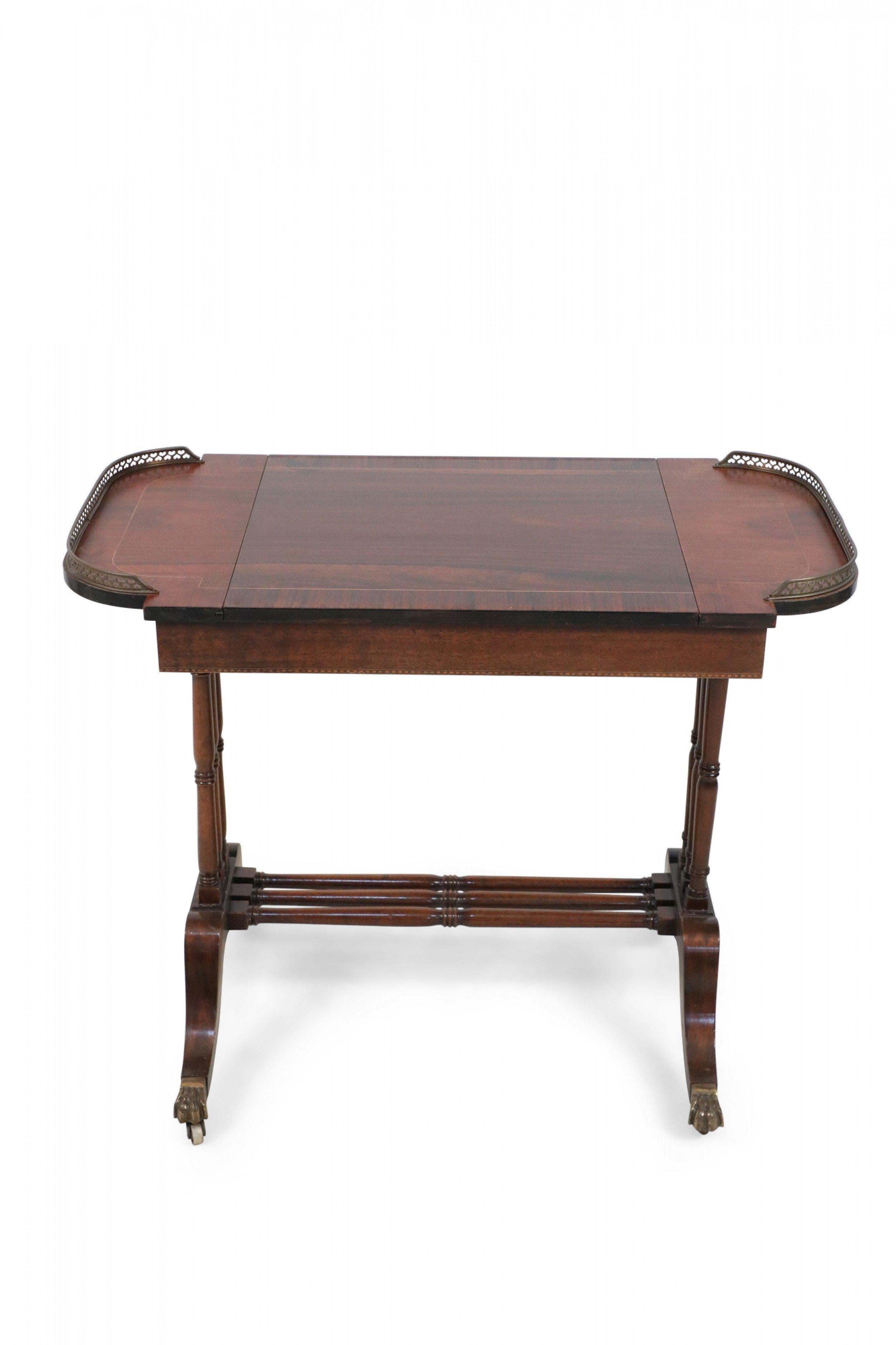 English Regency Style Wooden Game Table For Sale 3