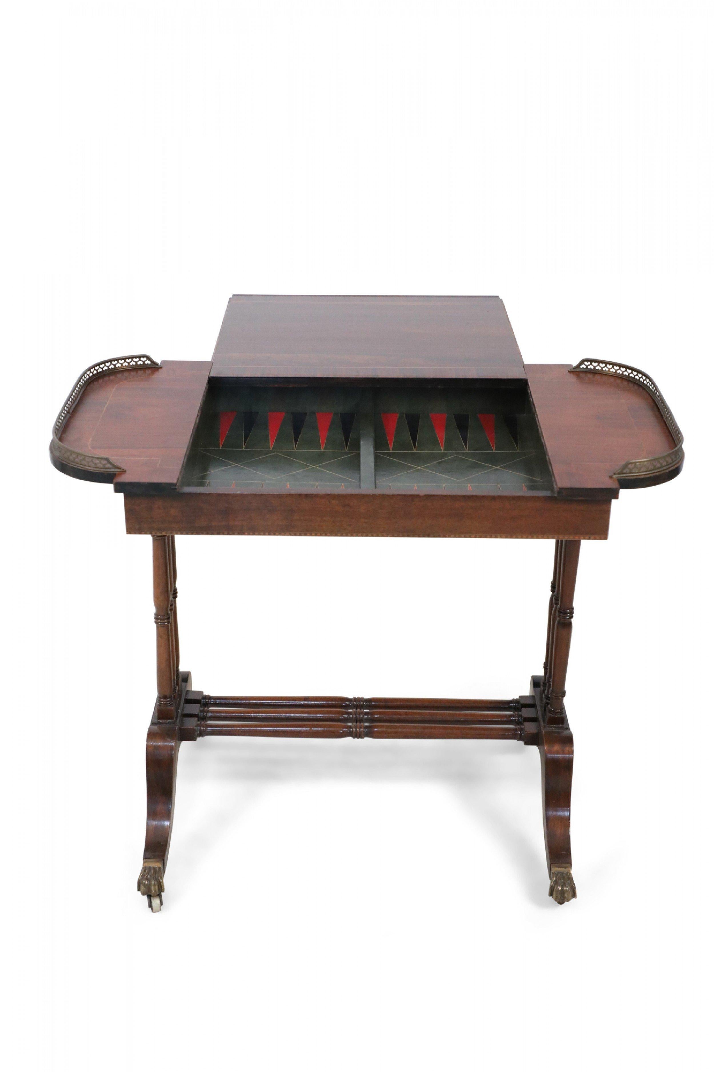 English Regency Style Wooden Game Table For Sale 4