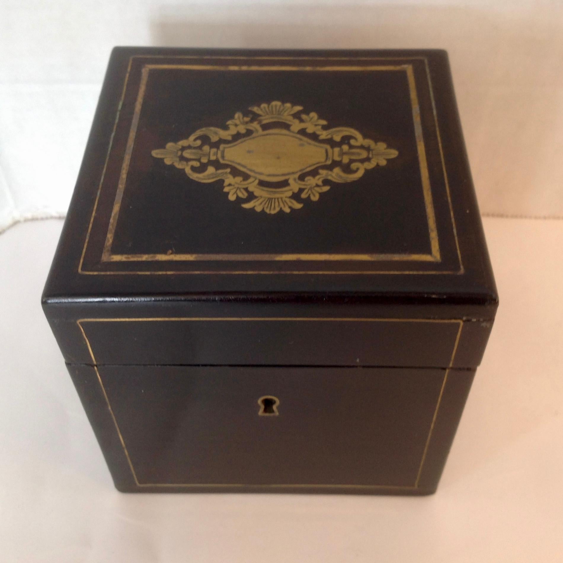 Inlay English Regency Tea Caddy For Sale